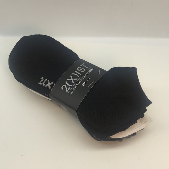 2(X) IST MENŚ 10 PAIR NO SHOW SOCKS SIZE 10-13 - Picture 2 of 16